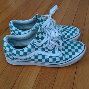 Vans Old Skool - teal & white ✔️ lowtops - Men's sz 10